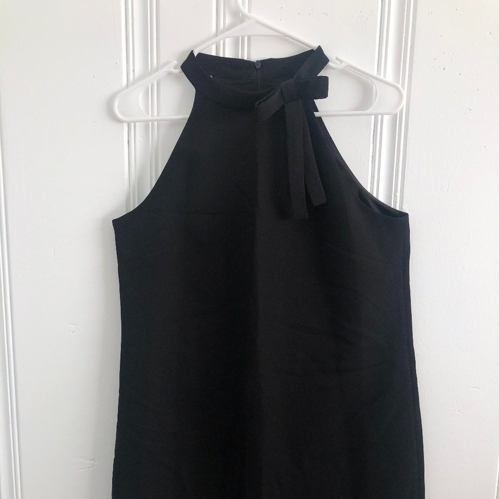 Bow Neck Shift Dress